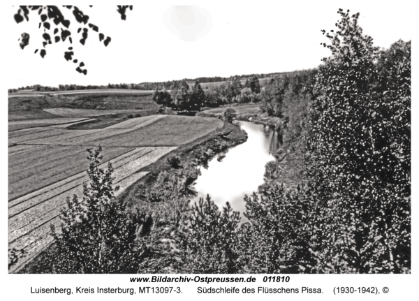 Luisenberg Kr. Insterburg, Südschleife des Flüsschens Pissa