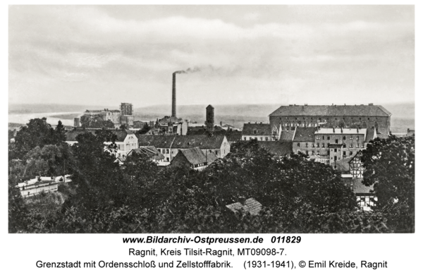 Ragnit, Grenzstadt mit Ordensschloss und Zellstofffabrik