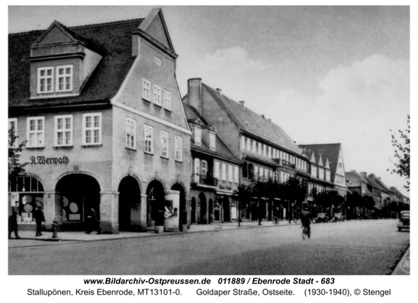 Stallupönen, Goldaper Straße, Ostseite