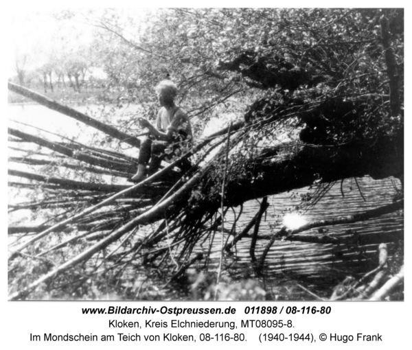 Kloken, Im Mondschein am Teich von Kloken, 08-116-80