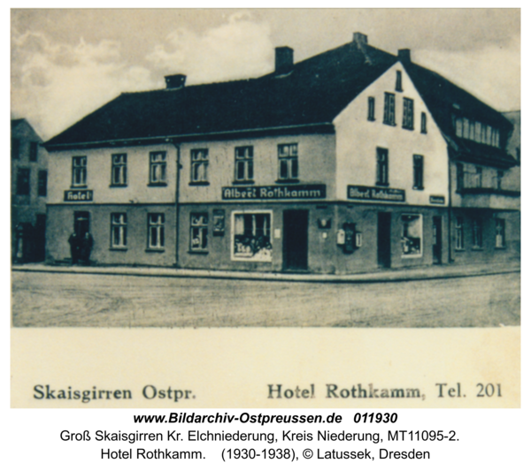 Groß Skaisgirren, Hotel Rothkamm