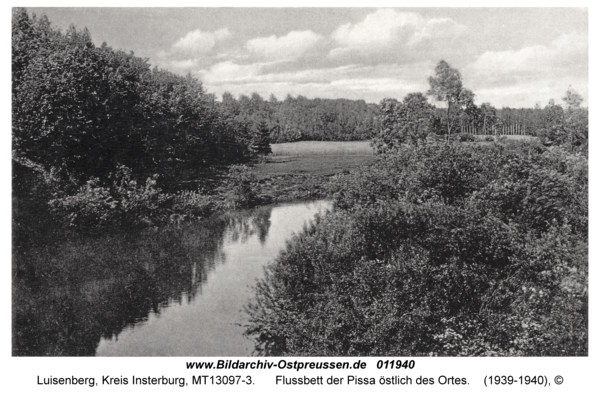 Luisenberg Kr. Insterburg, Flussbett der Pissa östlich des Ortes