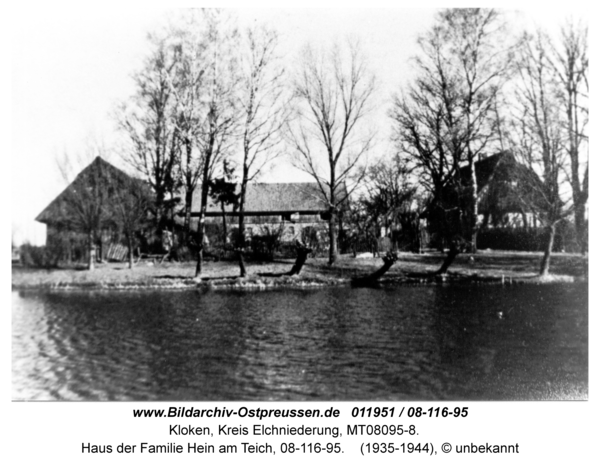 Kloken, Haus der Familie Hein am Teich, 08-116-95