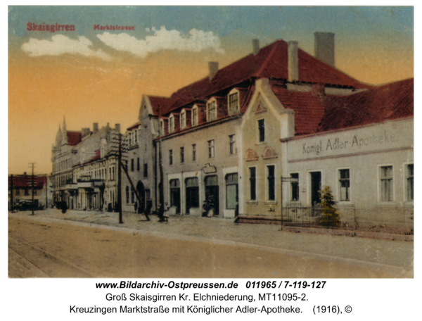 Kreuzingen Marktstraße mit Königlicher Adler-Apotheke