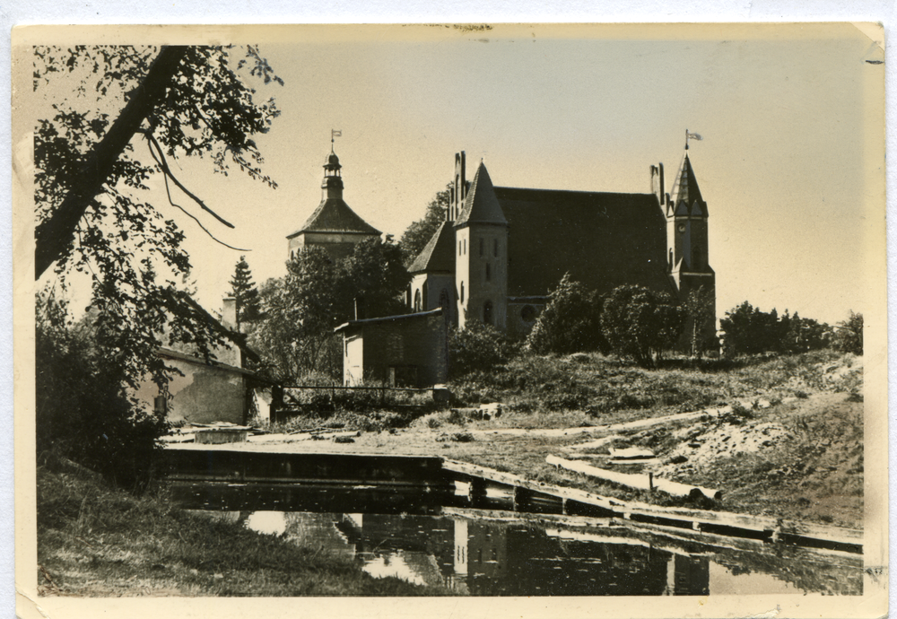 Liebemühl (Miłomłyn), Blick zur kath. Kirche