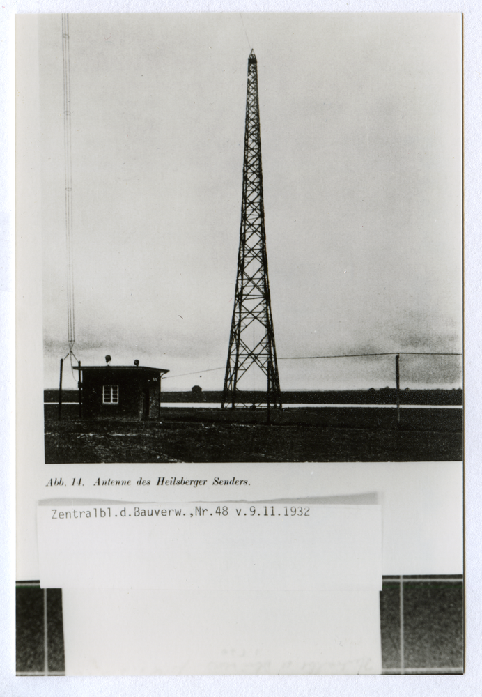 Drugehnen, Antenne des Heilsberger Reichsenders