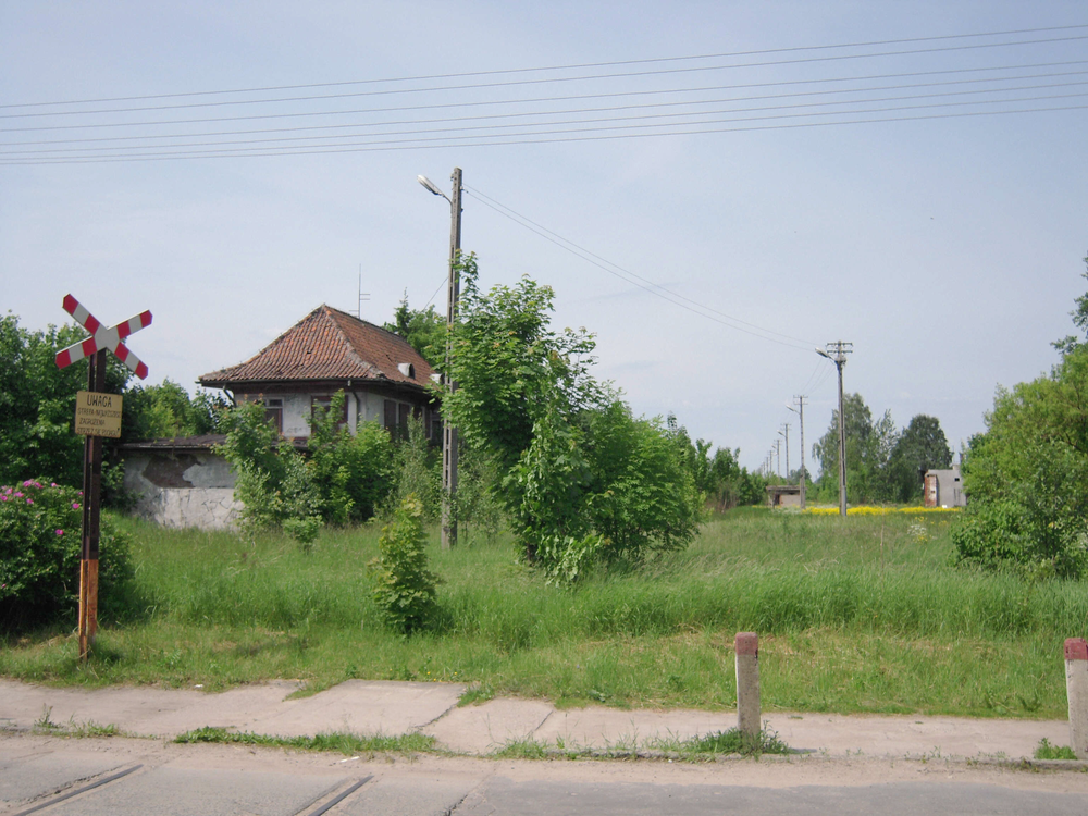 Goldap (Gołdap), aufgegebenes Bahnhofsgelände, Stellwerk