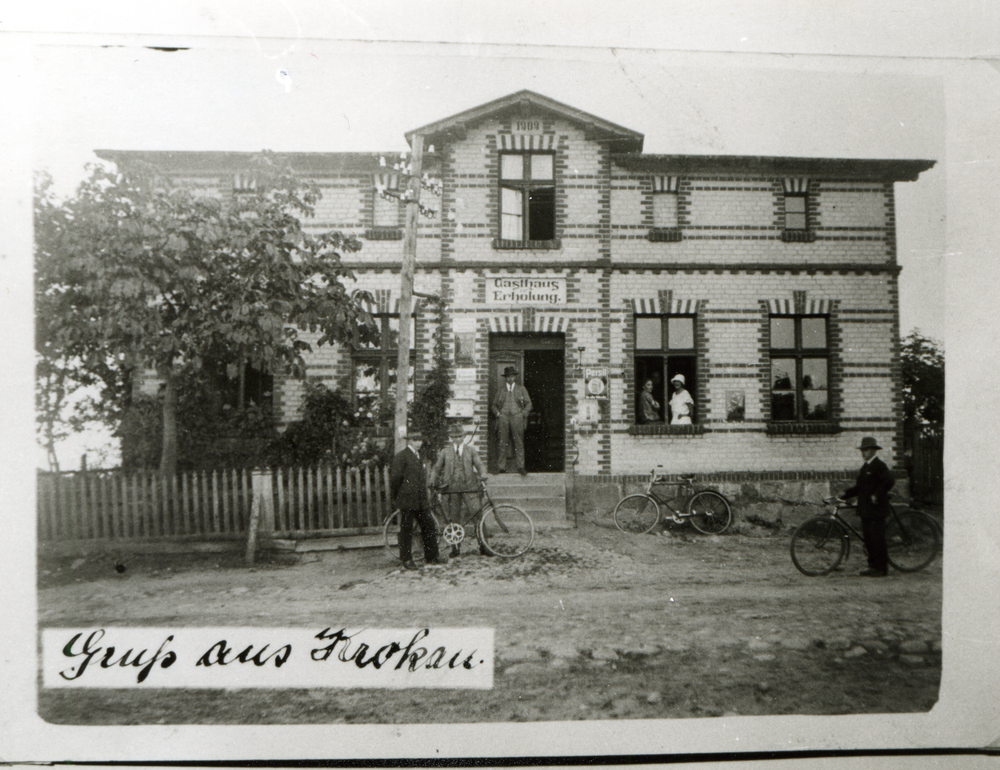 Krokau Kr. Neidenburg, Gasthaus/ Kolonialwaren und Postagentur Wilhelm Skuza