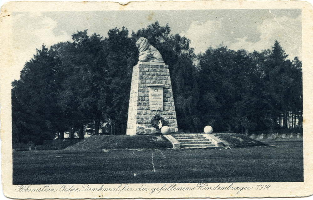 Hohenstein Kr. Osterode, Denkmal für das Hindenburg-Regiment (IR 147) = Löwendenkmal