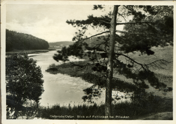 Faltianken, Ortsansicht von Pillauken aus über den Faltianker See