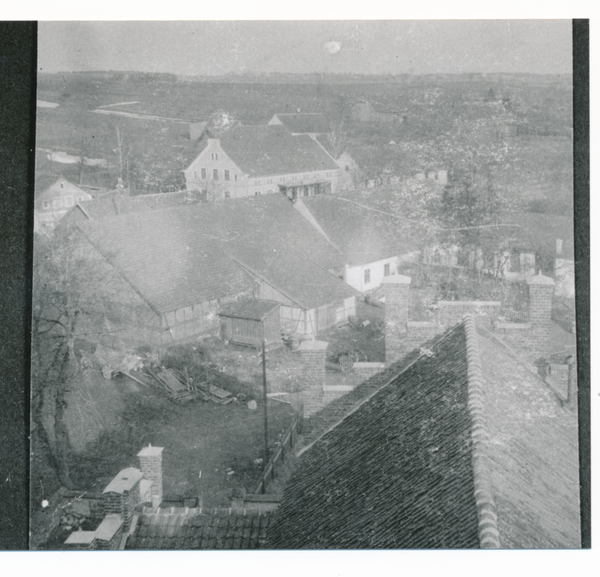 Gallingen Kr. Bartenstein, Ortsansicht, Blick vom Kirchturm Richtung Osten