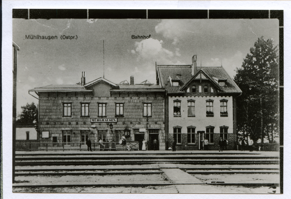 Mühlhausen Kr. Preußisch Holland, Bahnhof