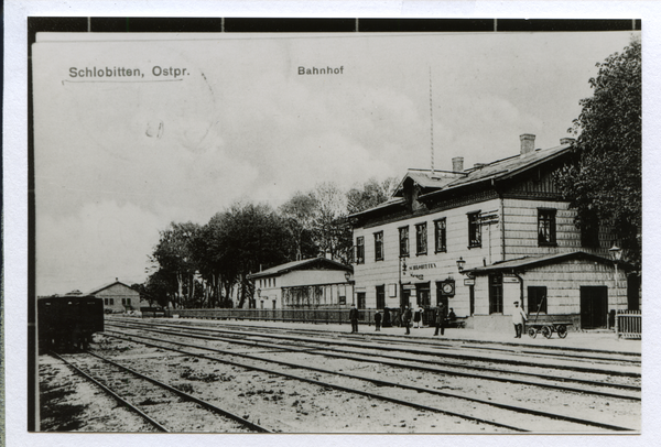 Schlobitten, Bahnhof