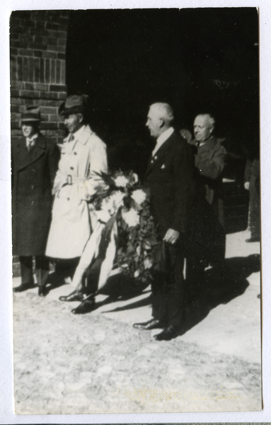 Hohenstein Kr. Osterode, Tannenberg-Nationaldenkmal, Besuch des ehem. Kronprinzen Wilhelm