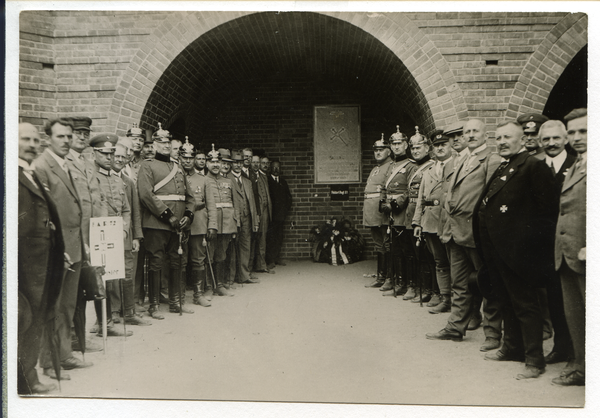 Hohenstein Kr. Osterode, Stadt, Tanneberg-Nationaldenkmal, Einweihung der Gedenktafel für das Feldartillerie-Regt. Nr.72