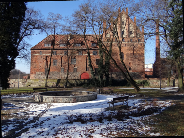 Rastenburg, Schloss, Ostansicht mit ehemaligem Park