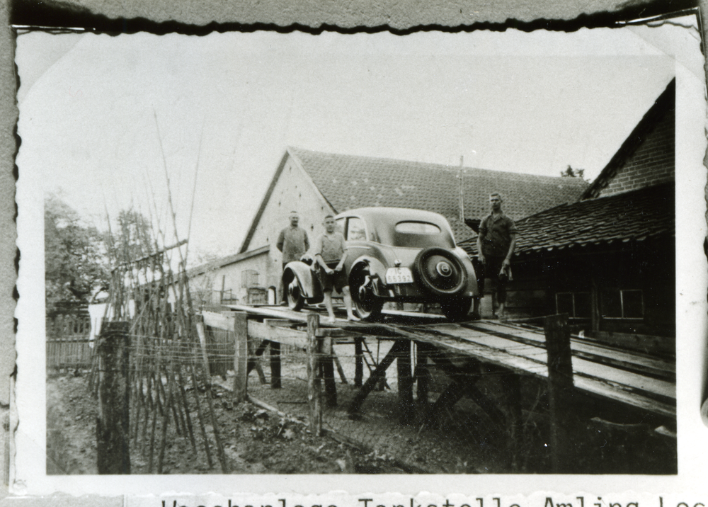 Locken, Autowaschanlage der Tankstelle Amling