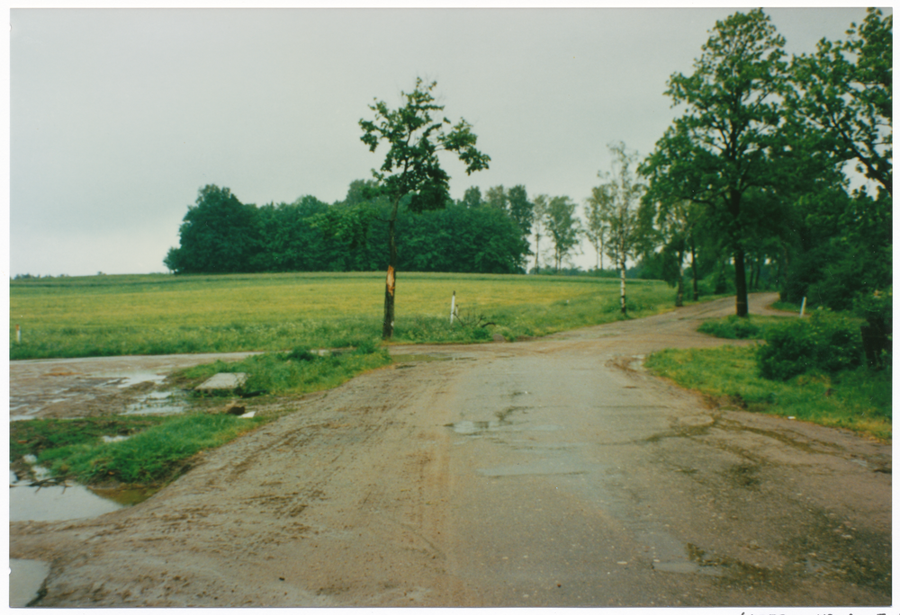 Kleinfriedeck (Заозёрное), Kreuzung im ehm. Ort