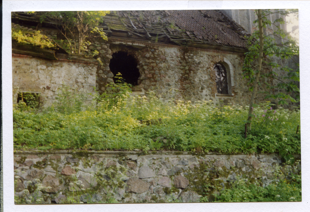 Marienfelde Kr. Osterode (Glaznoty), Ev. Kirche, nunmehr als Ruine