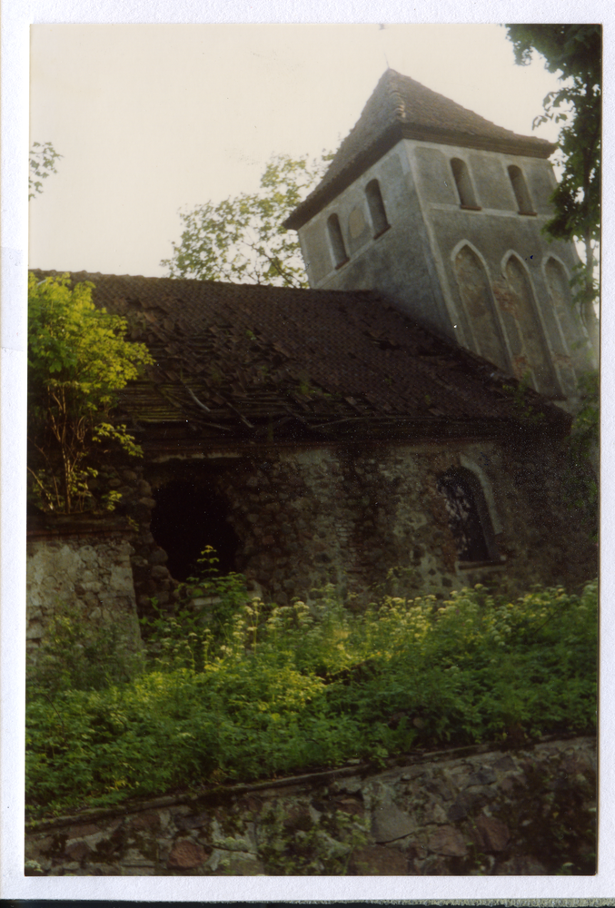 Marienfelde Kr. Osterode (Glaznoty), Ev. Kirche, nunmehr als Ruine