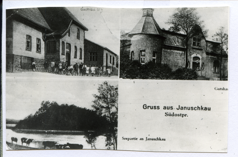 Januschkau, Gasthaus Glitz, Gutshaus, Seepartie