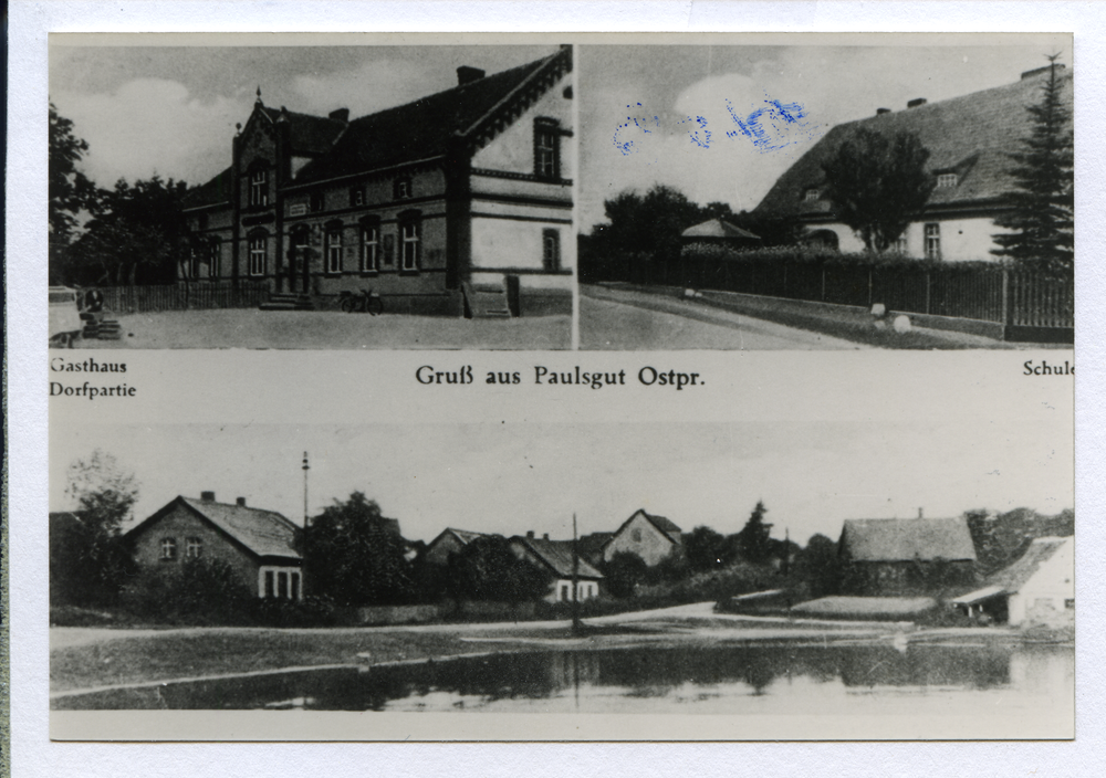 Paulsgut, Gasthaus, Schule, Ortsansicht