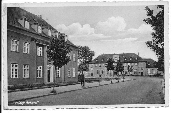 Goldap, Bahnhofsgebäude und Reichsbahn-Betriebsamt