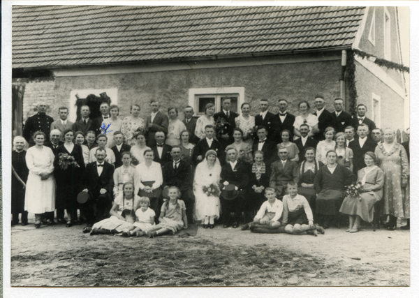 Lindenau Kr. Osterode, Bauernhochzeit Gandt / Rohde