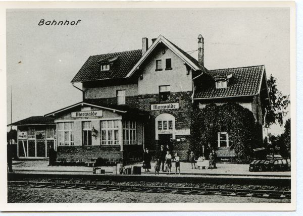 Marwalde, Bahnhof