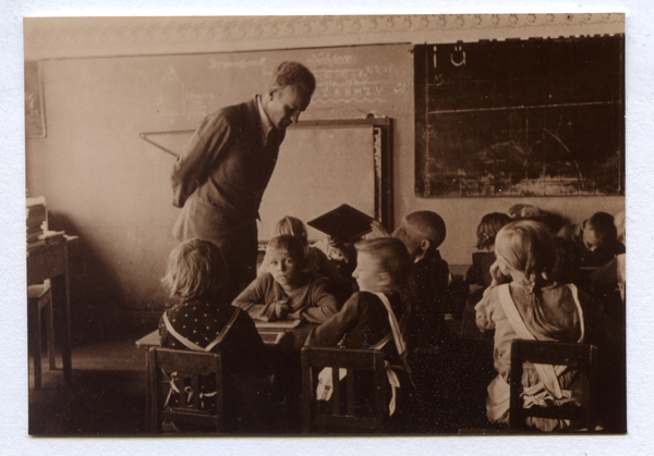 Meitzen, Schule, Unterricht bei Lehrer Otto Gorny