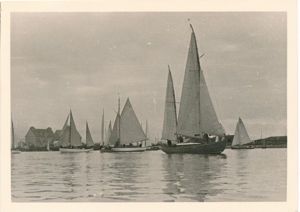 Königsberg (Pr.), Die Segelboote Baldur, Hansa und Felix auf dem Pregel