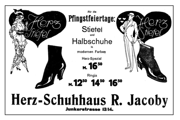 Königsberg, Junkerstraße, R. Jacoby, Schuhhaus