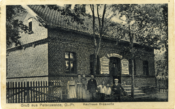 Peterswalde Kr. Osterode, Kaufhaus Drossella
