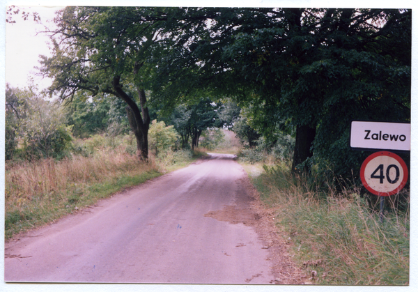 Sallewen (Zalewo), Straße nach Zalewo