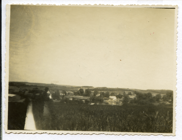 Jankowitz, Ortsansicht mit Dorfteich