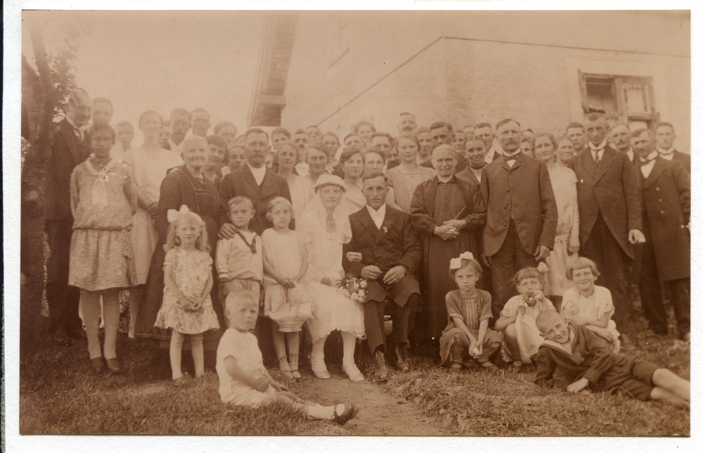 Schwirgstein Kr. Osterode, Hochzeit Emil Schroeder und Frau Berta, geb. Godlinski