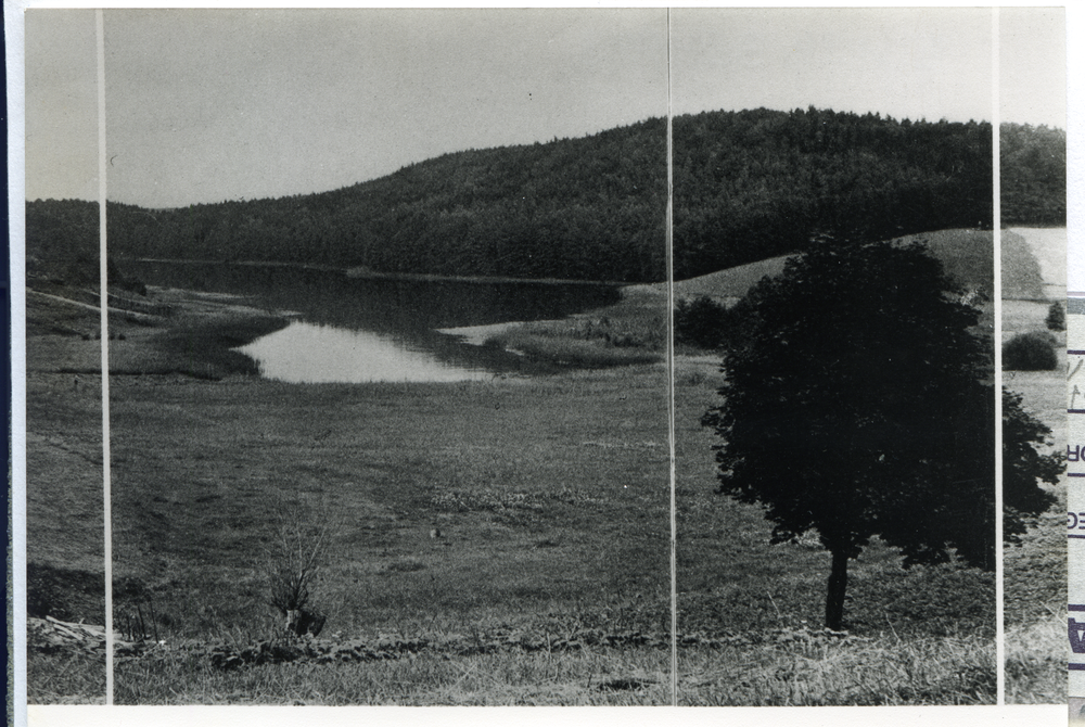 Seebude, Blick auf den Dluskener See