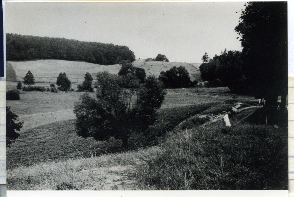 Seebude, Blick auf die Landschaft bei Dlusken