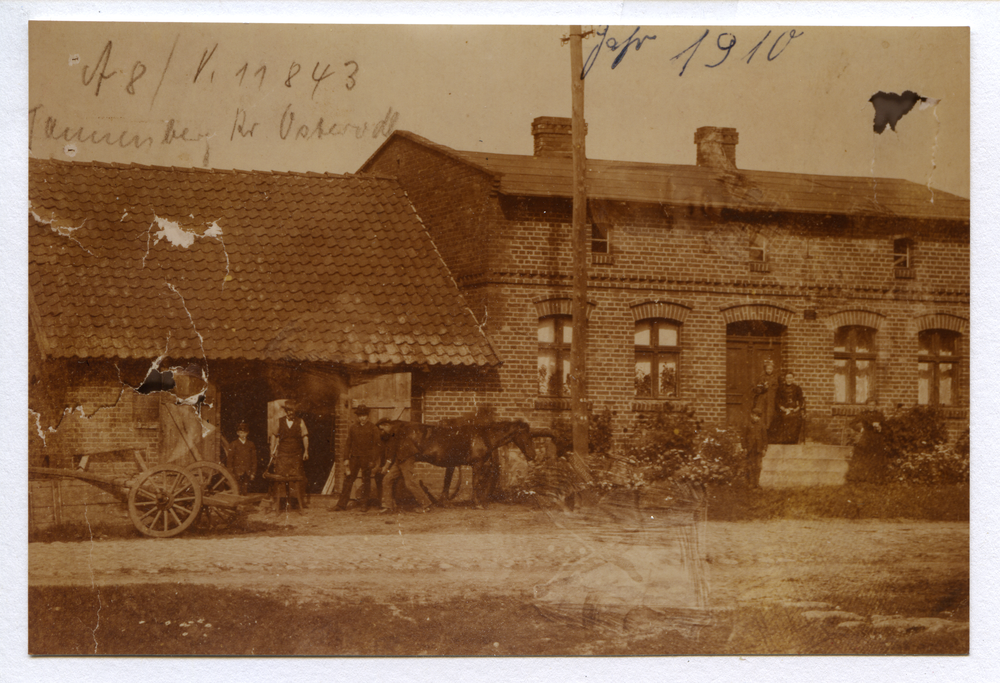 Tannenberg Kr. Osterode , Haus von Justus und Justine Kanert, Schmiedemeister...