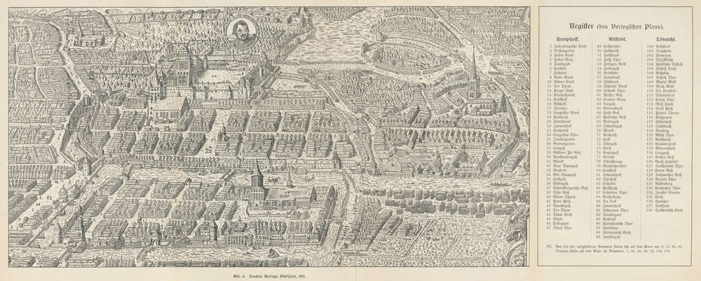 Königsberg (Pr.), Stadtplan von Joachim Bering