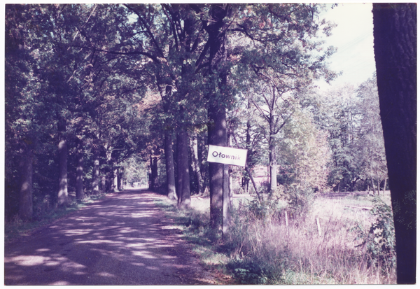 Sanden (Ołownik), Ortseingang