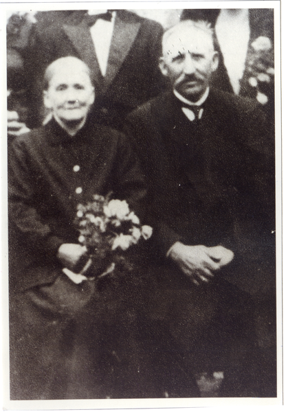 Seubersdorf Kr. Osterode, Ludwig Packusch mit Frau Marie, geb. Sack