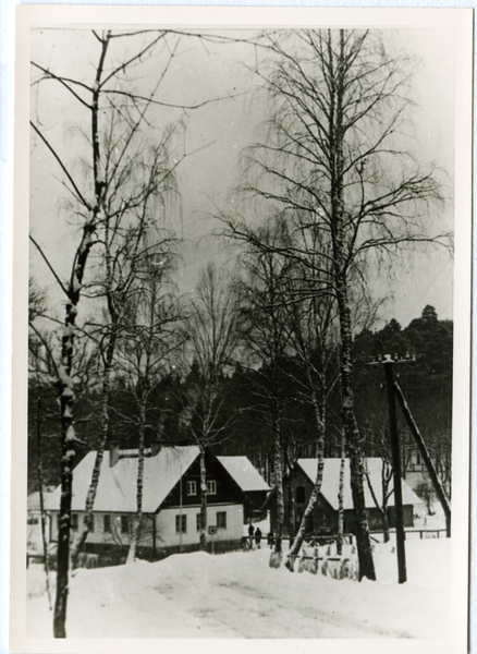 Eckschilling, Blick zum Forsthaus (Winteraufnahme)