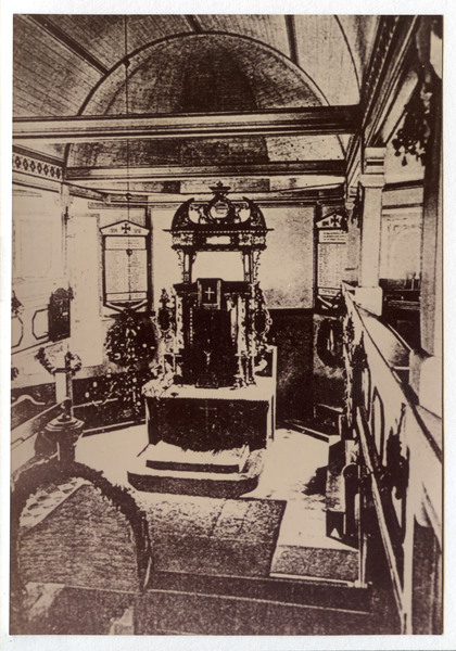 Tannenberg Kr. Osterode, Ev. Kirche, Blick zum Altar von 1681