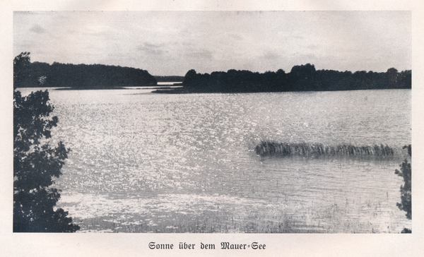 Mauersee (fr. Kissainsee), Sonne über dem See