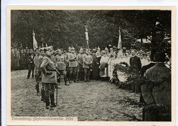 Tannenberg Kr. Osterode , Einweihung des Gedenksteins des Kriegerdenkmals