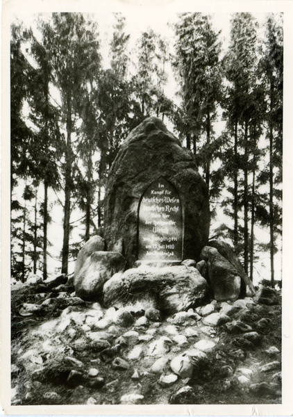 Tannenberg Kr. Osterode, Gedenkstein des Hochmeisters Ulrich von Jungingen