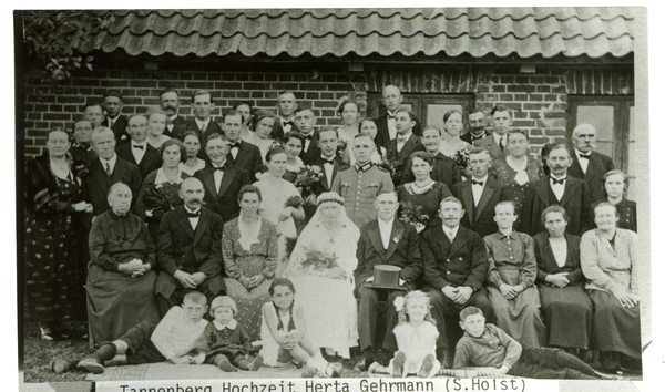 Tannenberg Kr. Osterode, Hochzeit Herta Gehrmann