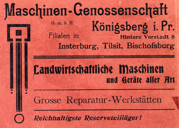 Königsberg (Pr.), Maschinen-Genossenschaft Königsberg