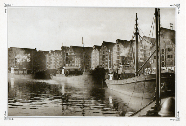 Königsberg (Pr.), Blick über das Hundegatt zur Lastadie